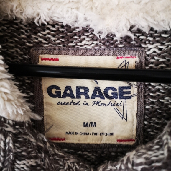 Le Garage Knot Button-up Faux-fur Hoodie - Picture 5 of 9